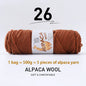 500g High-Quality Alpaca Wool Yarn 245 Thick Wool Yarn Casual Knitting