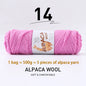 500g High-Quality Alpaca Wool Yarn 245 Thick Wool Yarn Casual Knitting