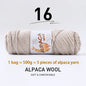 500g High-Quality Alpaca Wool Yarn 245 Thick Wool Yarn Casual Knitting