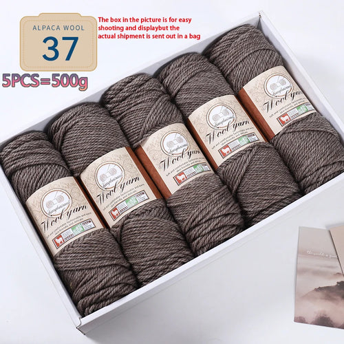 500g 1 Large Bag of Alpaca Wool Chunky Knitting Yarn, Handmade