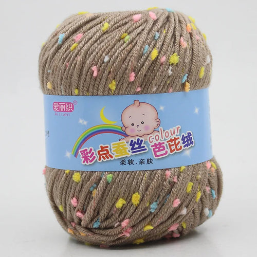 High Quality Worsted Wool Thread Colorful Eco-dyed Needlework Baby