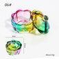 1pcs Pink Crystal Glass Dappen Dish Acrylic Powder Liquid Holder