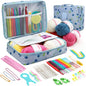 FELE 59Pcs/Set Portable Crochet Knitting Set DIY Beginner Crochet Hook