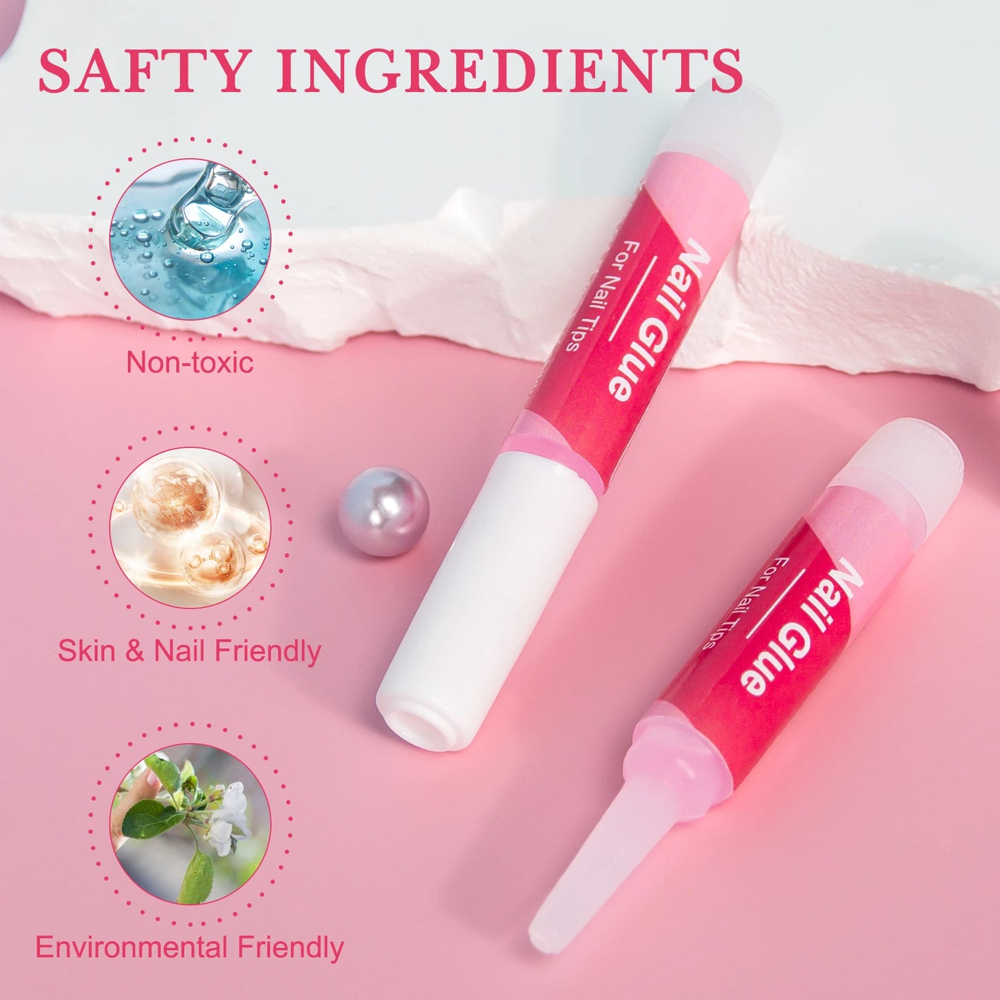 14PCS Nail Glue for Press on Nails for Nail Tips Acrylic Nail Glue