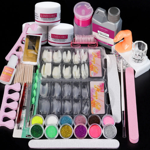 Nail Acrylic Powder and Liquid Monomer Nails Art Decoration For