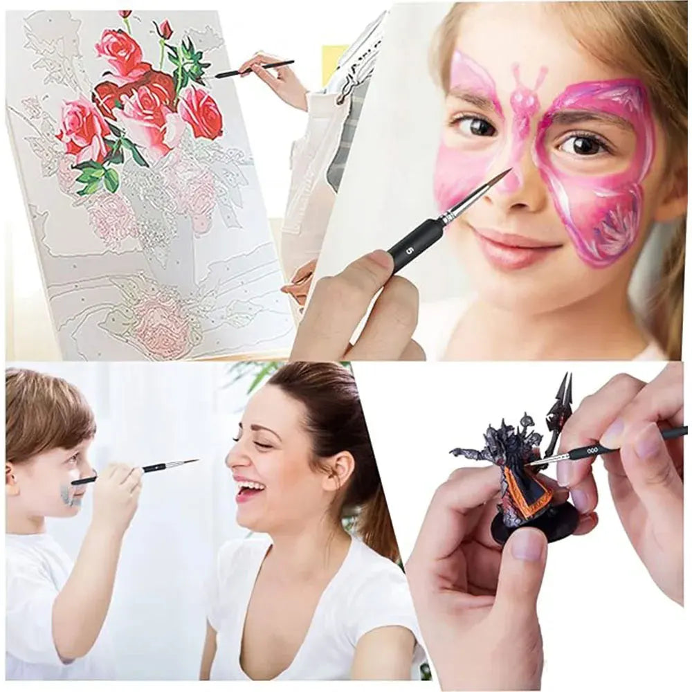 11/22 Pcs Miniature Paint Brushes, Set Paint Brushes for Acrylic