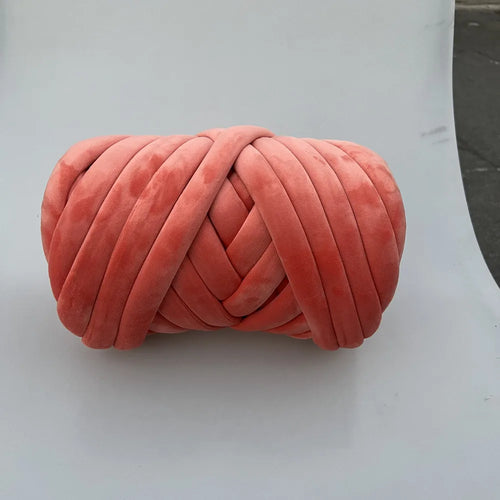 1KG 1000G Super Velvet Chunky Yarn Thick Bulky Giant Thread White Bag