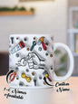 Personalized Dad Mug for Father's Day Custom Name Coffee Cup with 3D