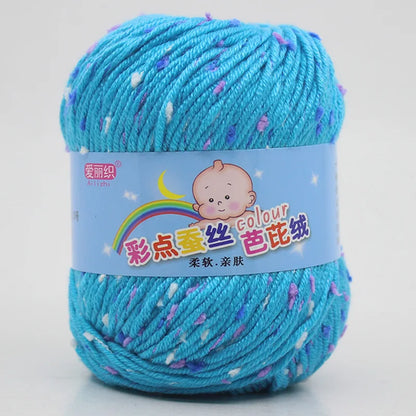 High Quality Worsted Wool Thread Colorful Eco-dyed Needlework Baby