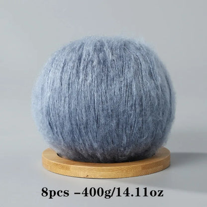 8pcs 400g Mohair Yarn For Crocheting And Knitting DIY Pet Toys  DIY