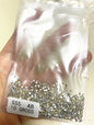 1Bag 3D AB/Clear Mixed-Shaped Round Nail Art Charms Sparkly Flatback