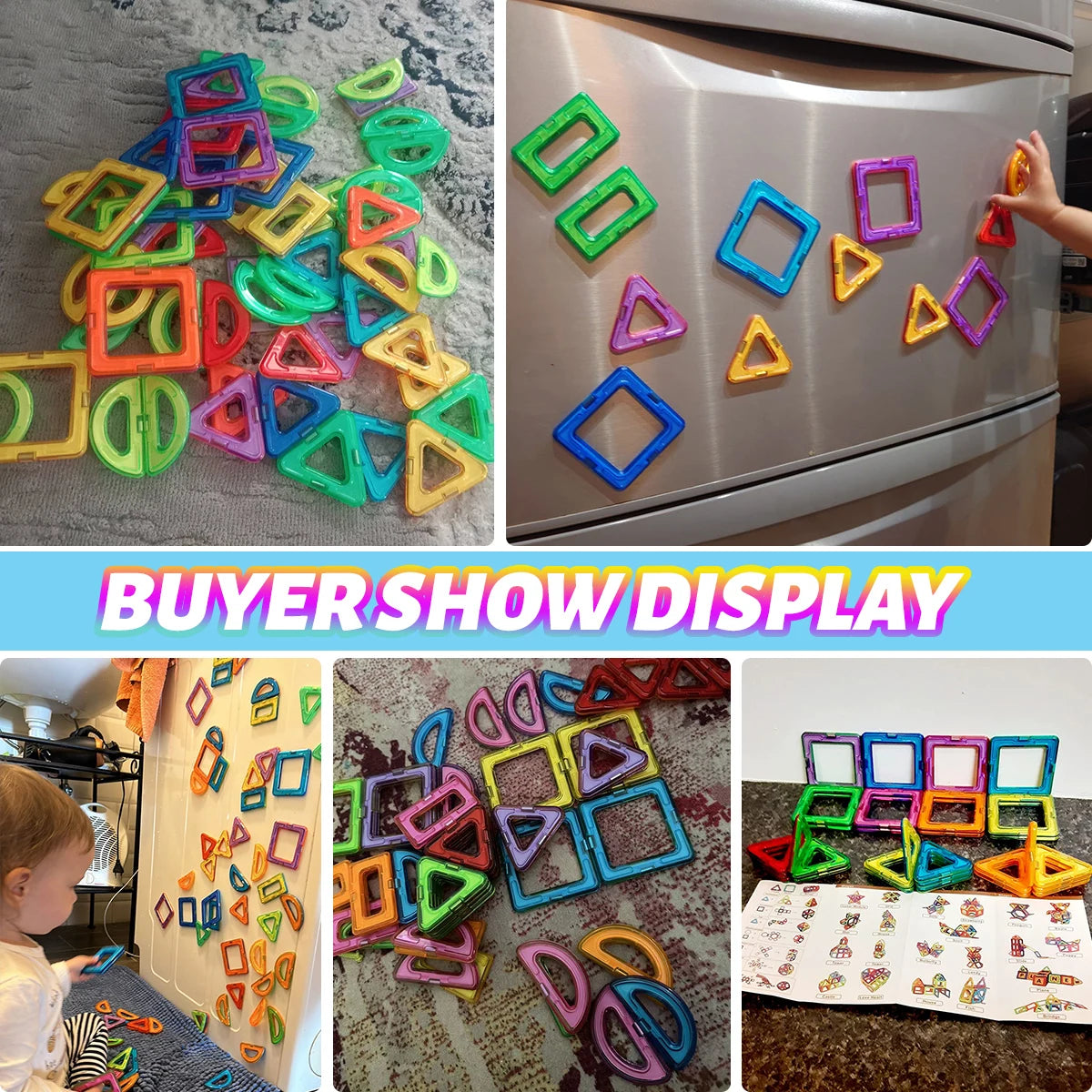 Magnetic Building Blocks DIY Magnets Toys medium size STEM Toys