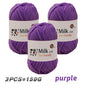 150g milk yarn handmade medium coarse DIY weaving yarn ball for
