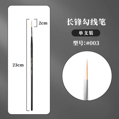 1/2/3/5pcs Rigger Artist Paint Brush Extra Long Fine Point Liner Tip