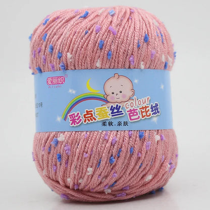 High Quality Worsted Wool Thread Colorful Eco-dyed Needlework Baby