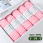 500g Gradient Dyed Rainbow Alpaca Wool Yarn, Thick Yarn for Hand